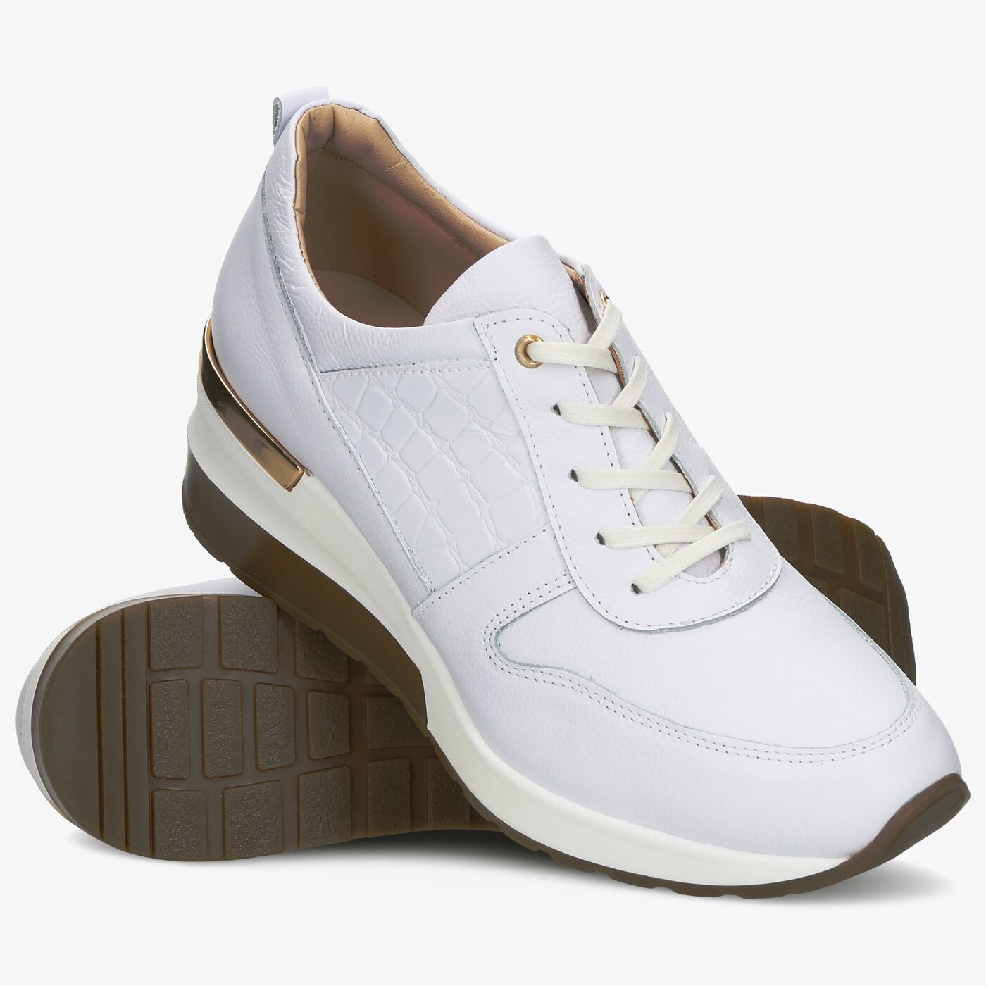 Damskie sneakersy (buty) SYMBIOSIS ISABEL SNEAKERS  sywl120002 kolor biały