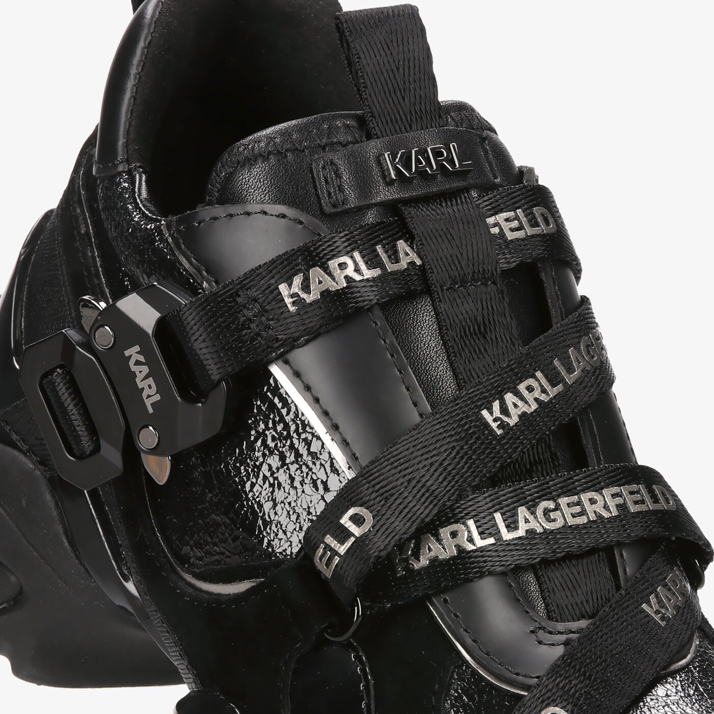 Damskie sneakersy (buty) KARL LAGERFELD GEMINI KARL KLIP KROSSTAPE kl6232000x kolor czarny