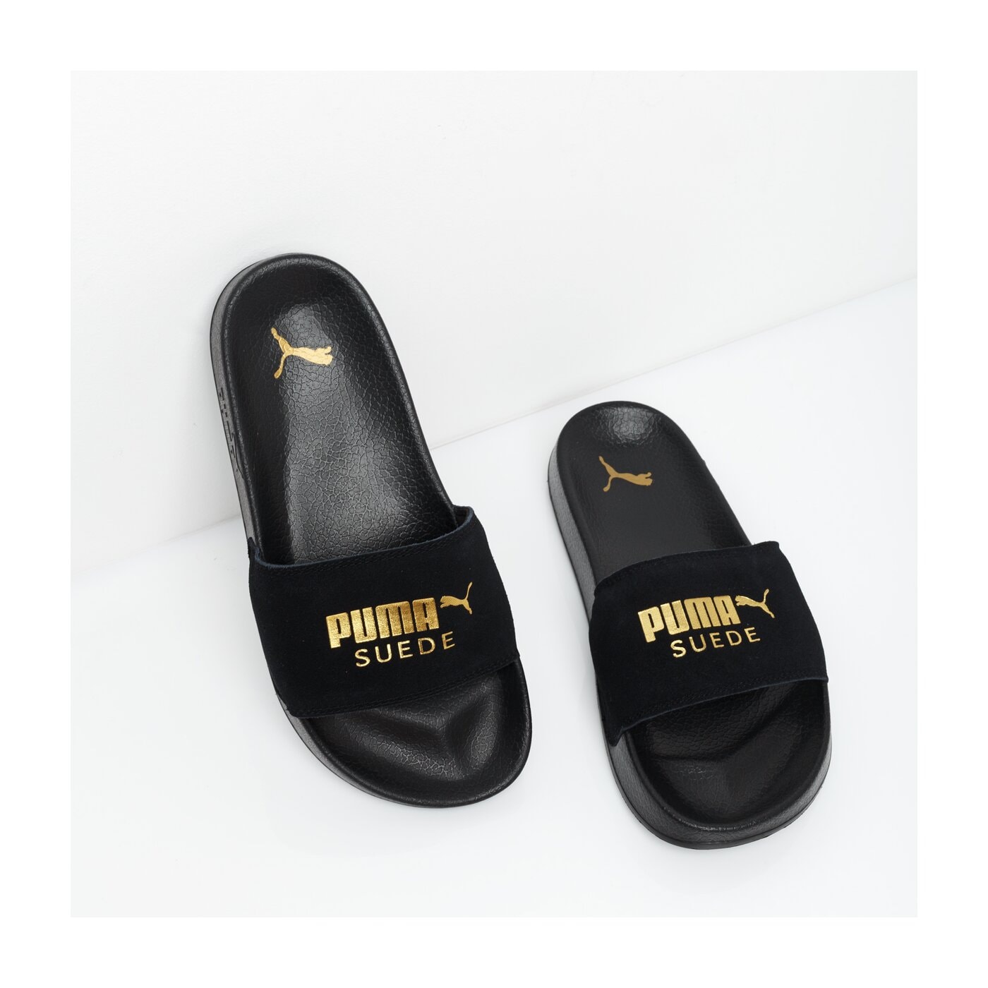 Damskie klapki PUMA LEADCAT SUEDE 36575801 kolor czarny