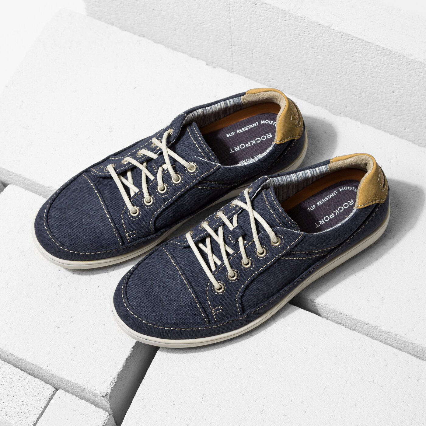 Męskie półbuty ROCKPORT GRYFFEN LACE UP h80348 kolor granatowy