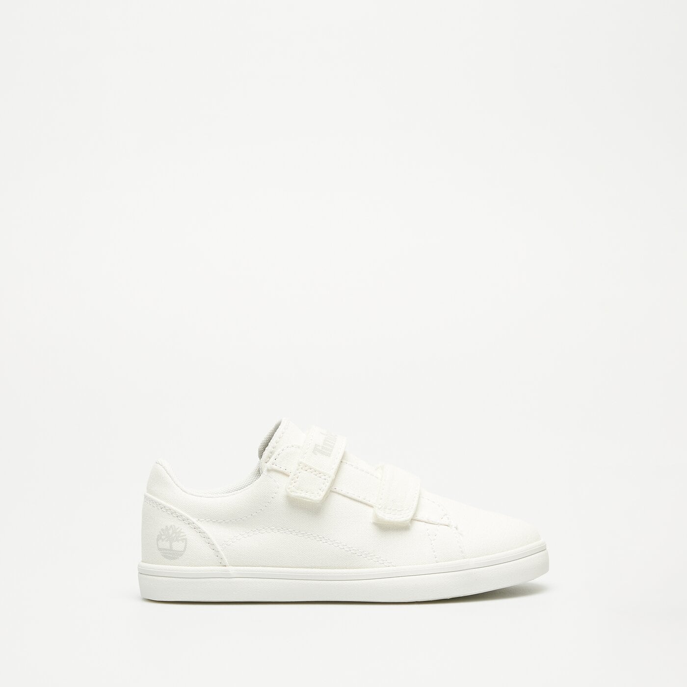 Dziecięce sneakersy (buty) TIMBERLAND STONE JUMP LOW HOOK & LOOP SNEAKER WHITEOUT CANVA tb0a6c1jetw1 kolor biały