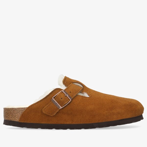 Damskie klapki BIRKENSTOCK BOSTON VL/FELL 1001141 kolor brązowy