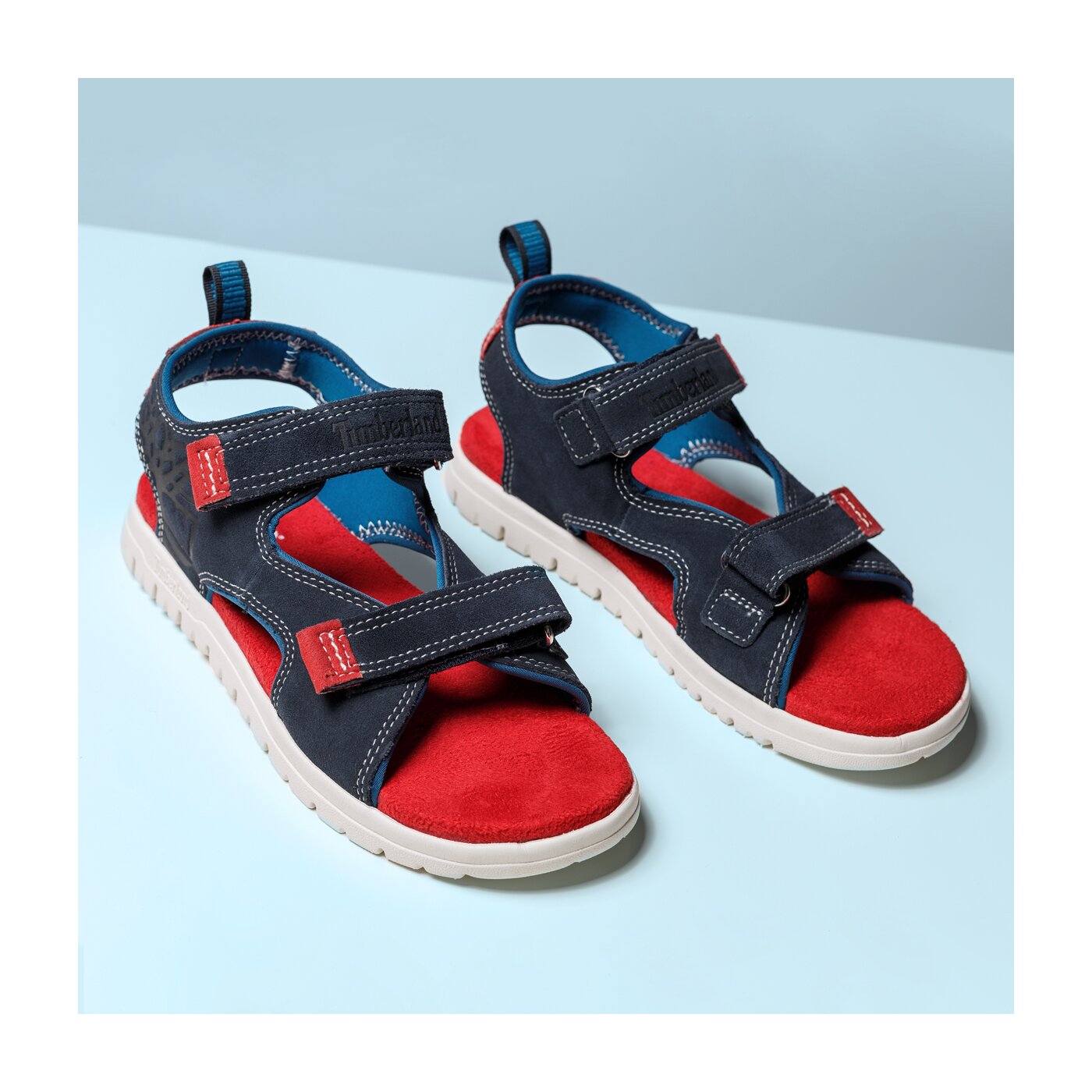 Dziecięce sandały / klapki TIMBERLAND PIERMONT H&L SANDAL a1lof kolor granatowy