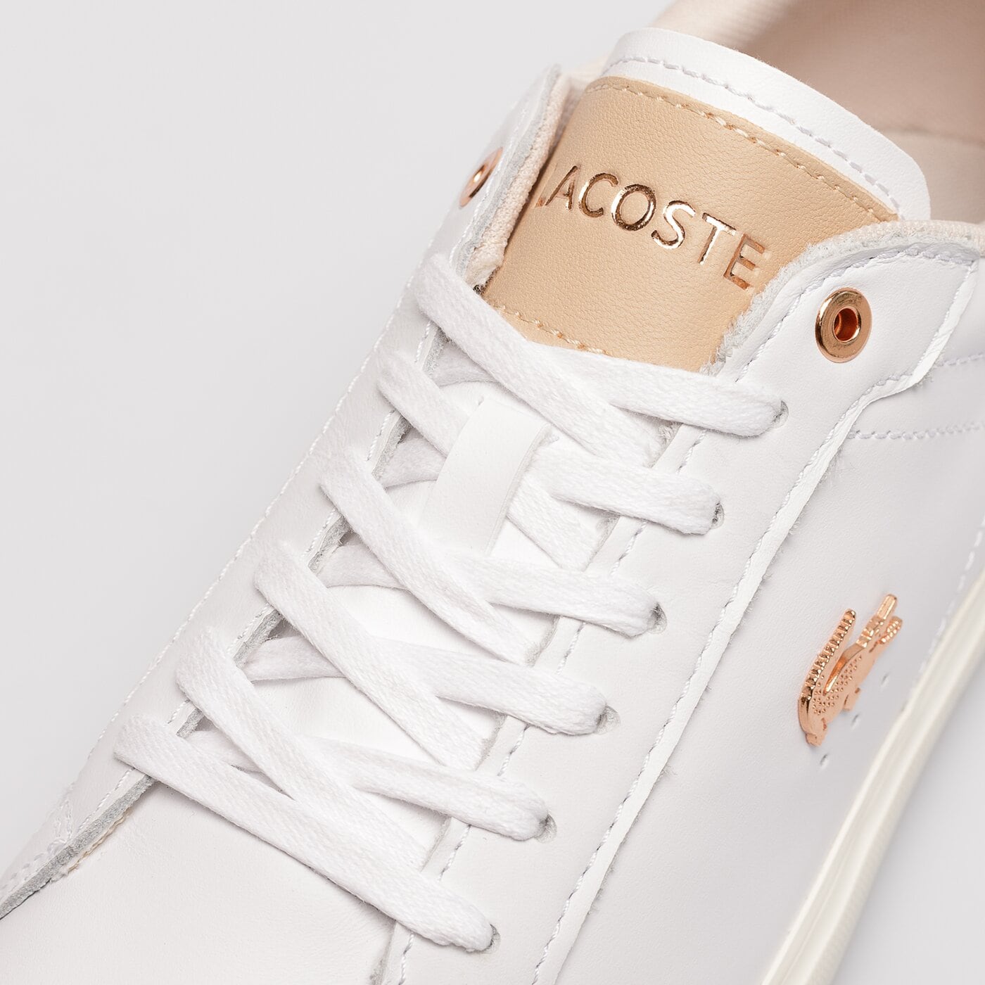 Damskie sneakersy (buty) LACOSTE POWERCOURT 222 5 SFA 744SFA00651Y9 744sfa00651y9 kolor biały