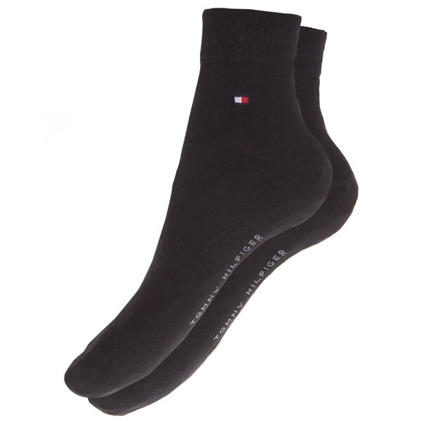 Męskie skarpetki TOMMY HILFIGER SKARPETY QUARTER 2P 342025001200 kolor czarny