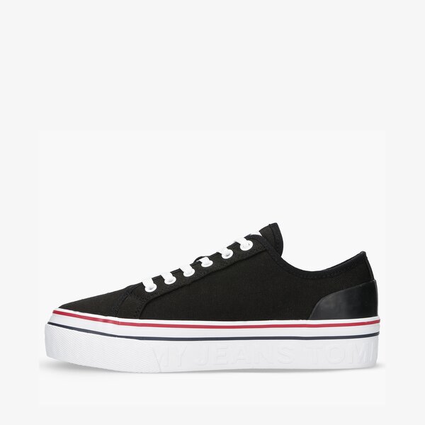 Damskie trampki TOMMY HILFIGER TOMMY JEANS FLATFORM VULC en0en01423bds kolor czarny
