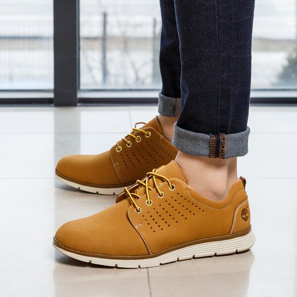 Damskie sneakersy (buty) TIMBERLAND KILLINGTON LEATHER OX a1fq2 kolor żółty