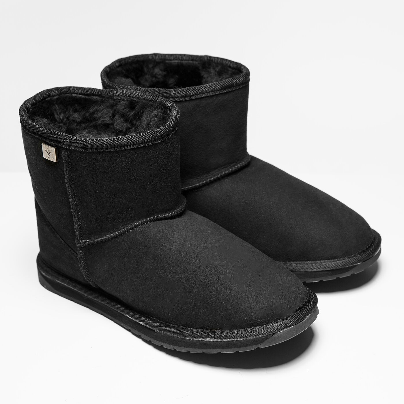 Damskie botki / sztyblety EMU PLATINUM STINGER MINI wp10003blackw kolor czarny