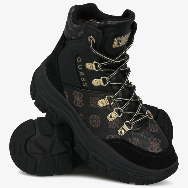 Damskie sneakersy (buty) GUESS BEVV fl8bevfal12black kolor czarny