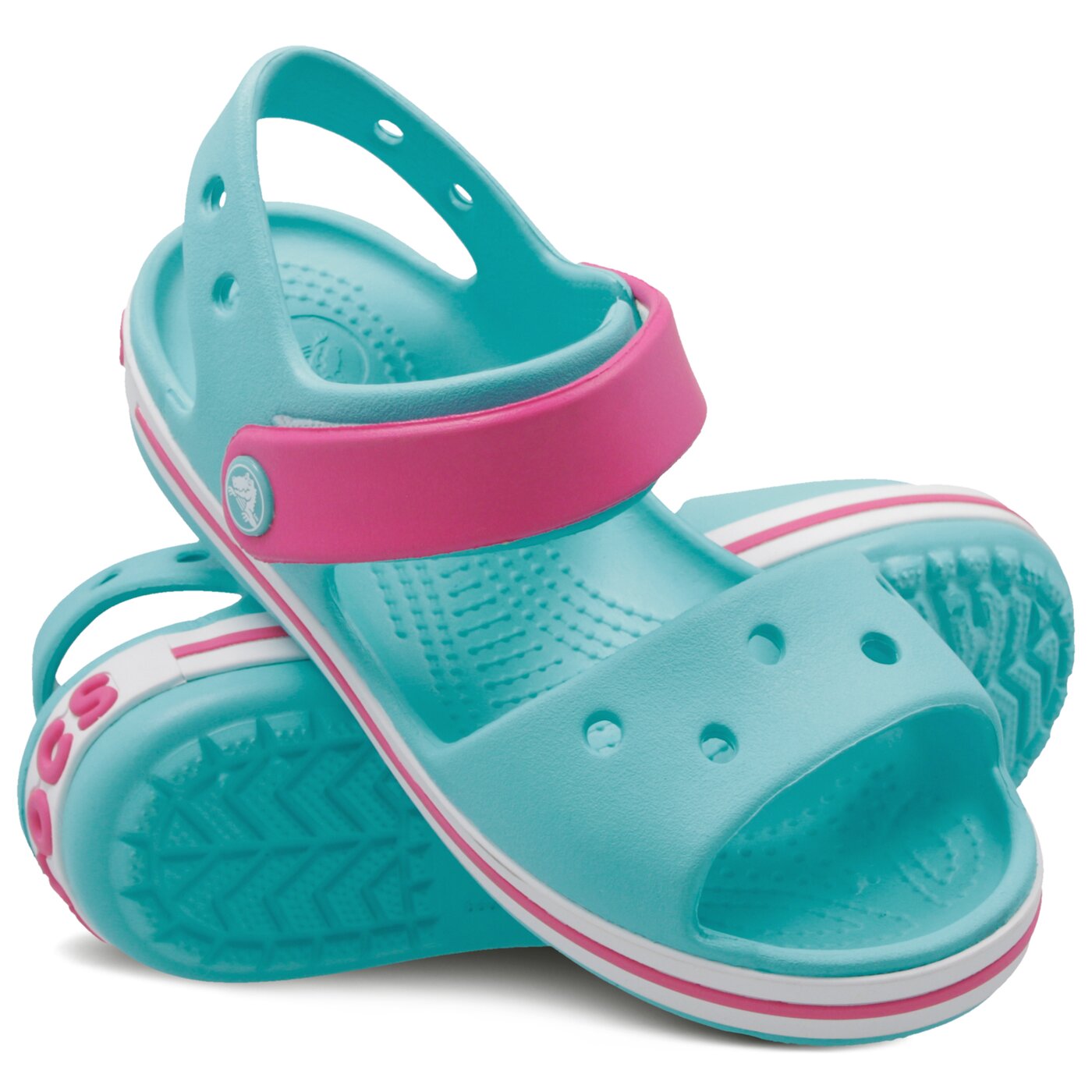 Dziecięce sandały / klapki CROCS CROCBAND SANDAL KIDS 128564fvi kolor niebieski