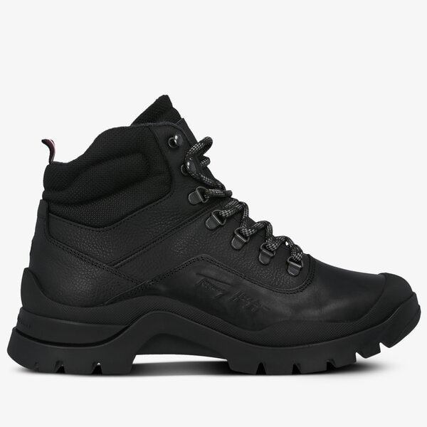Męskie buty outdoor (trekkingowe) TOMMY HILFIGER ANDY 3CW CORPORATE OUTDOOR BOOT fm0fm03057bds kolor czarny