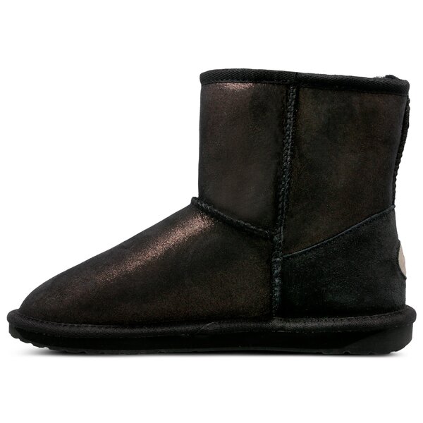 Damskie botki / sztyblety EMU STINGER METALLIC MINI w11378black kolor czarny