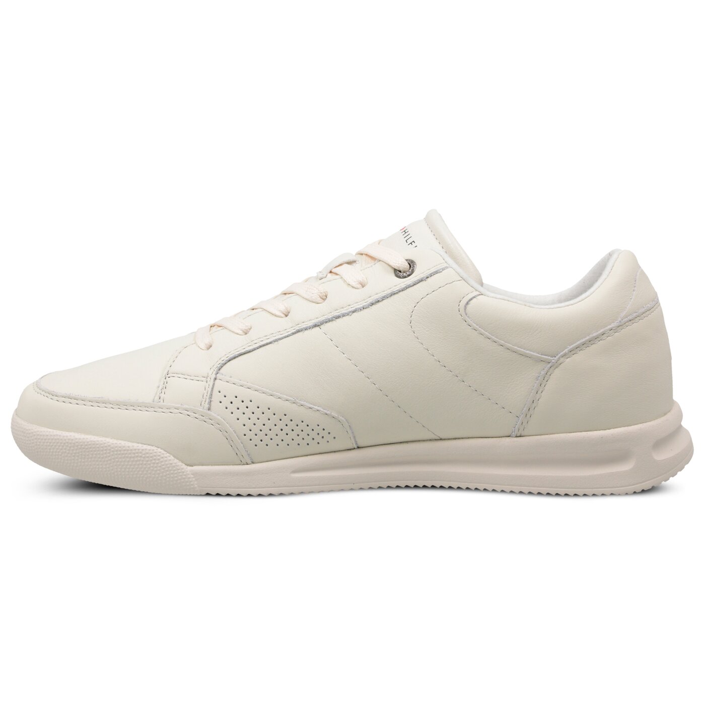 Męskie sneakersy (buty) TOMMY HILFIGER CORPORATE DETAIL LEATHER SNEAKER fm0fm01620156 kolor biały