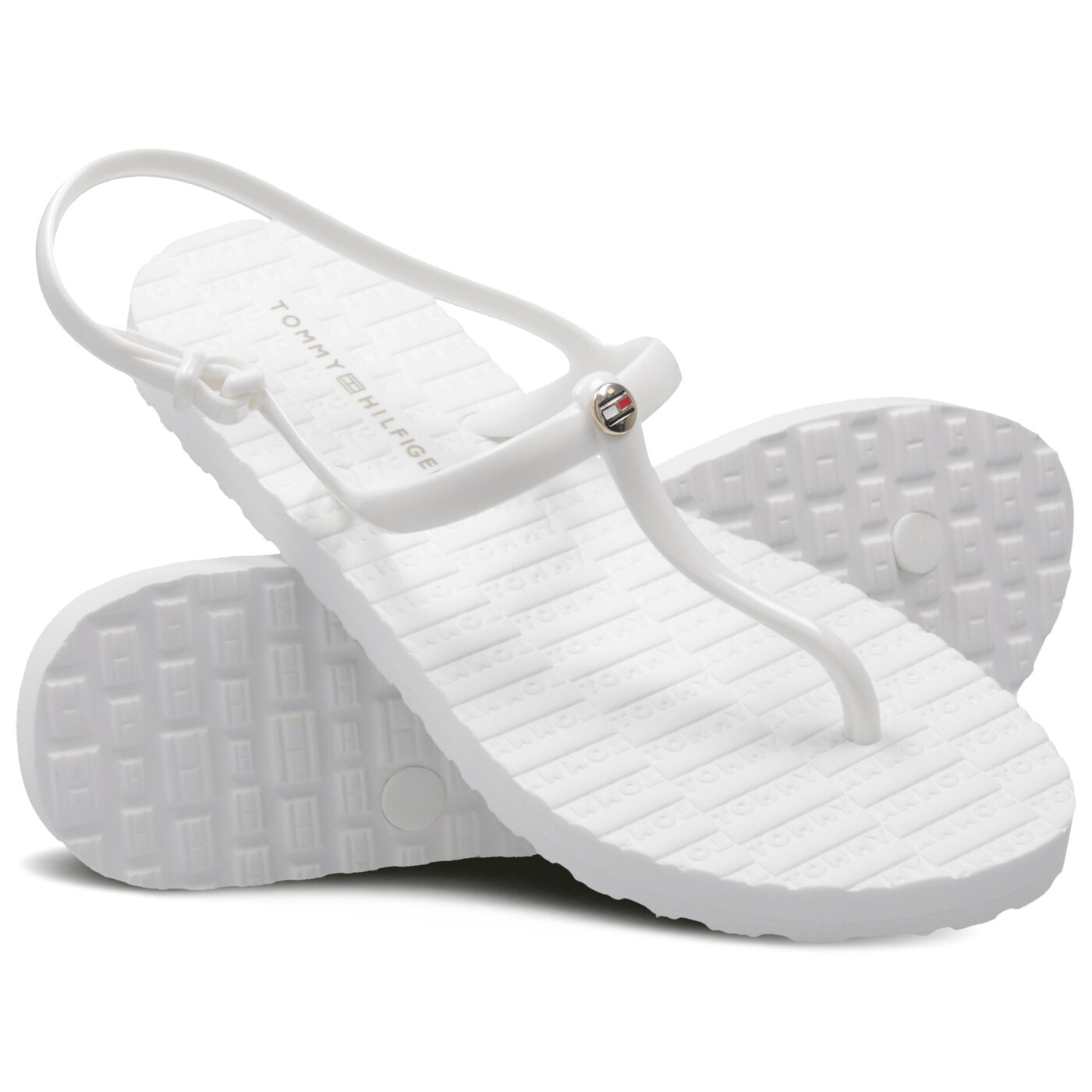 Damskie sandały TOMMY HILFIGER INT CARO 1R FLAT STRAPPY BEACH SANDAL fw0fw03923100 kolor biały
