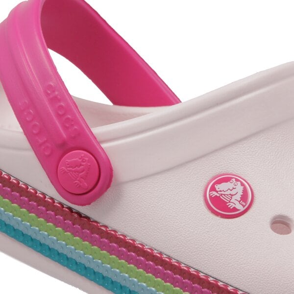Dziecięce sandały / klapki CROCS CROCBAND SEQUIN BAND CLOG K 2055256pii kolor różowy