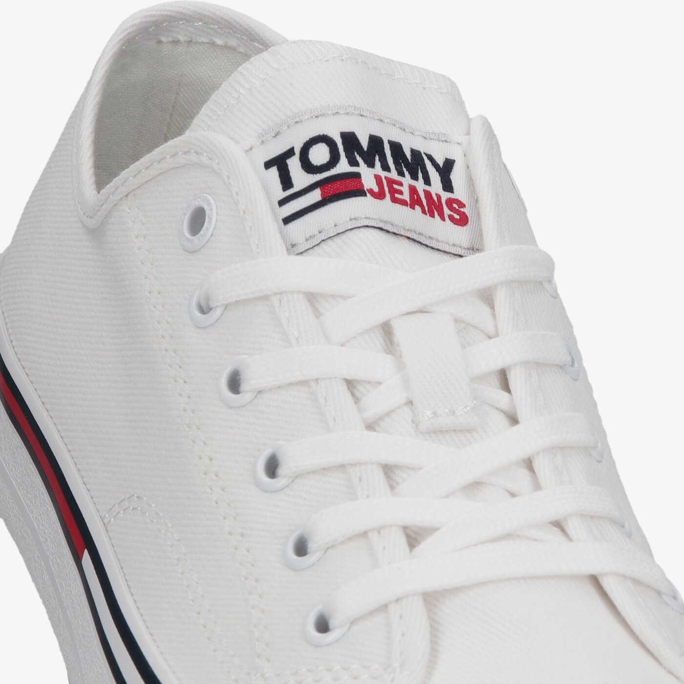 Męskie trampki TOMMY HILFIGER TOMMY JEANS ESSENTIAL LOW CUT em0em00962ybr kolor biały