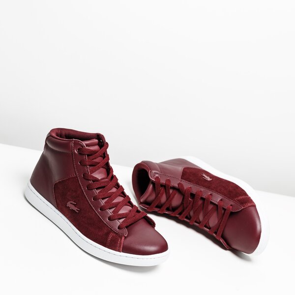 Damskie sneakersy (buty) LACOSTE CARNABY EVO MID 318 1 736spw00172h2 kolor bordowy
