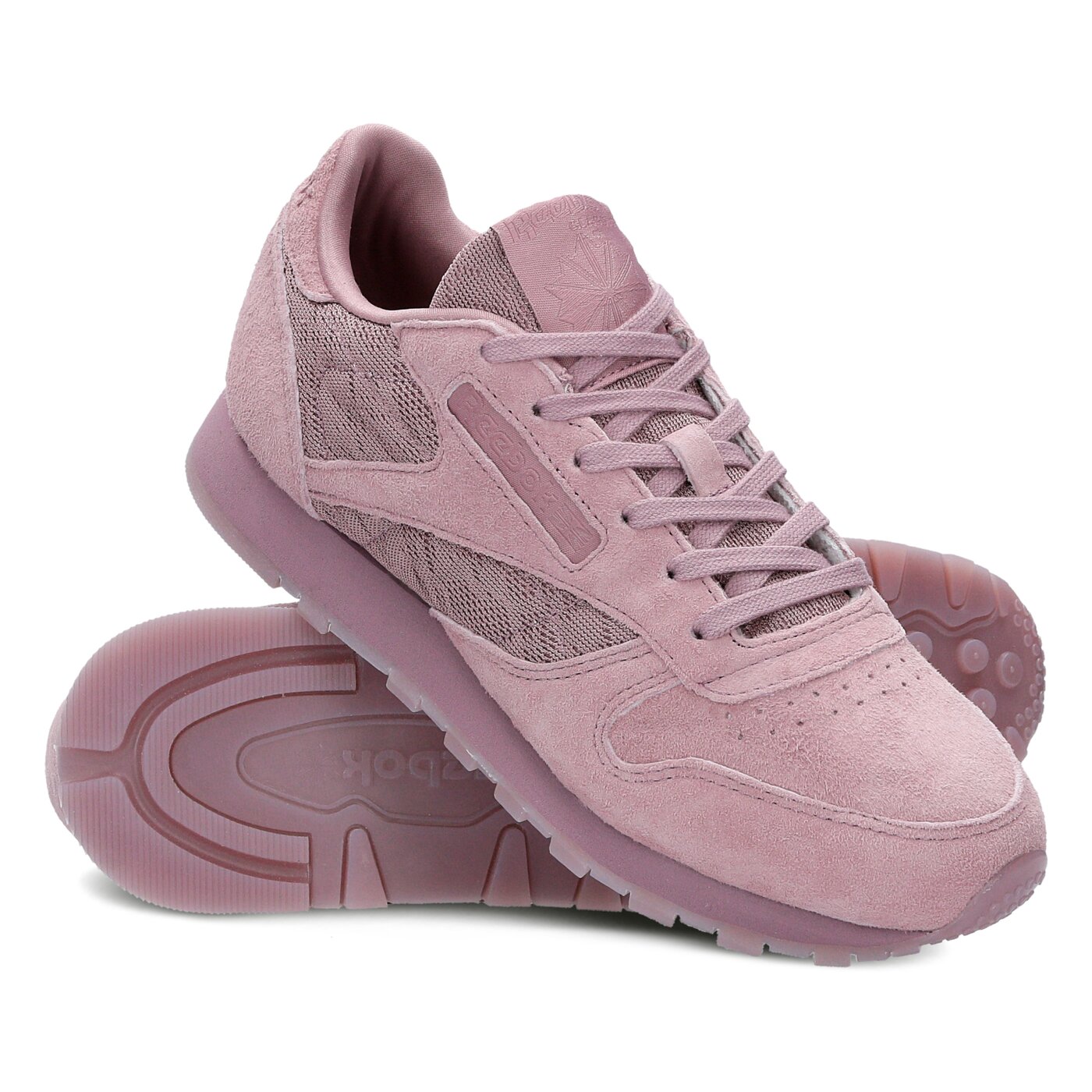 Damskie sneakersy (buty) REEBOK CL LTHR LACE bs6521 kolor fioletowy