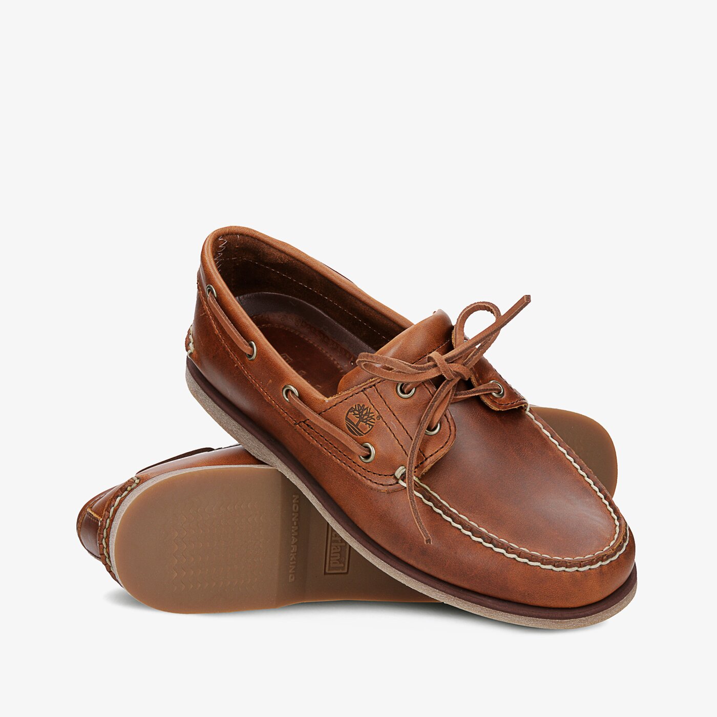 Męskie mokasyny TIMBERLAND CLASSIC BOAT 2 EYE tb0a232xf741 kolor brązowy