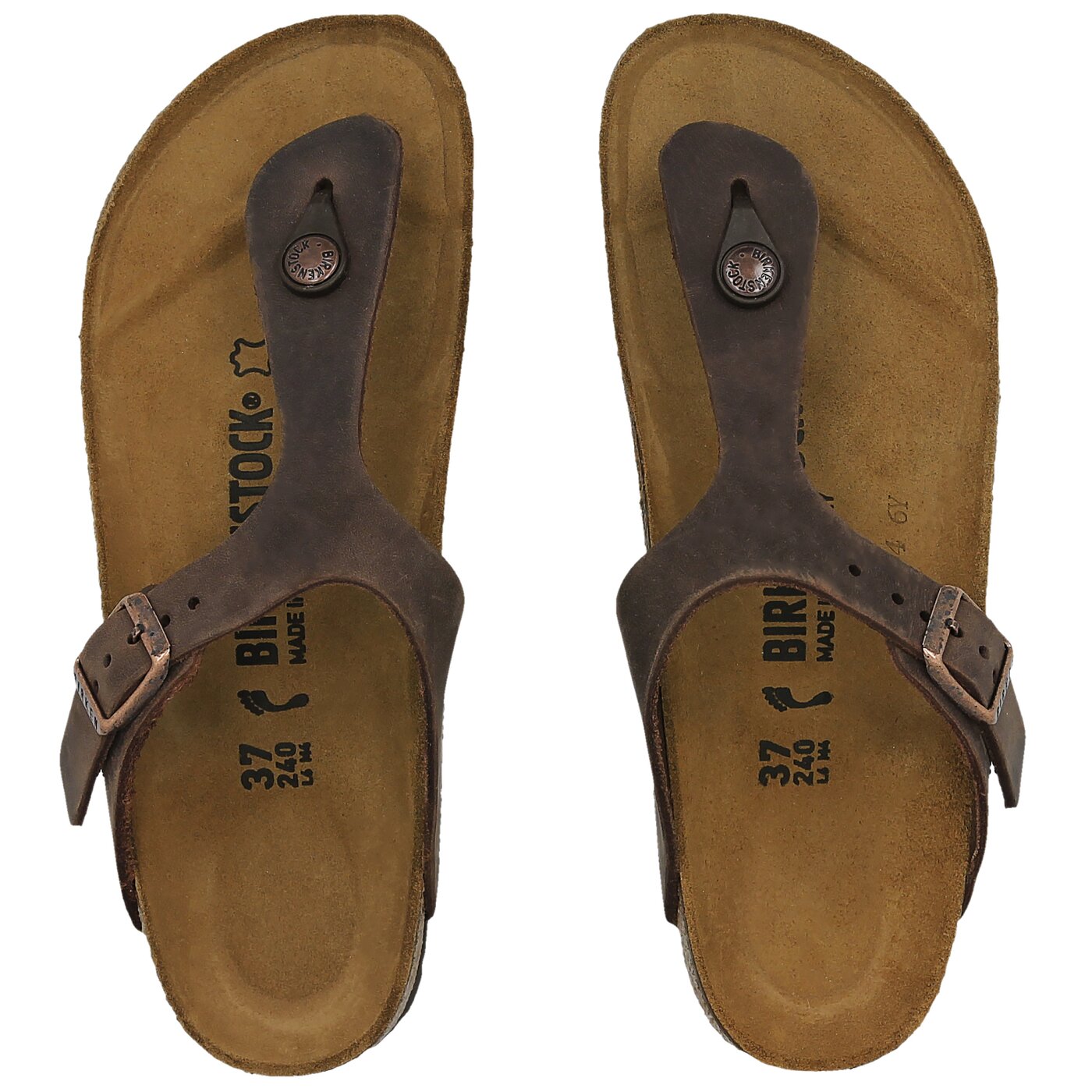 Damskie klapki BIRKENSTOCK GIZEH  743833 kolor brązowy