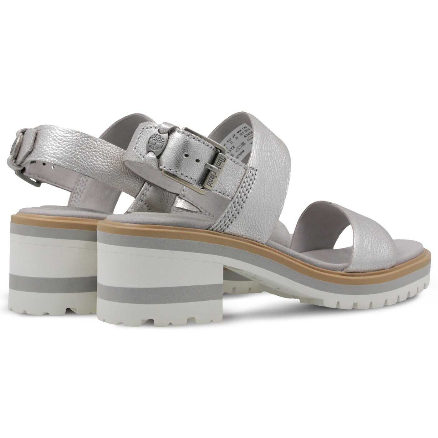 Damskie sandały TIMBERLAND VIOLET MARSH 2 BAND SANDAL tb0a1xyz0401 kolor srebrny