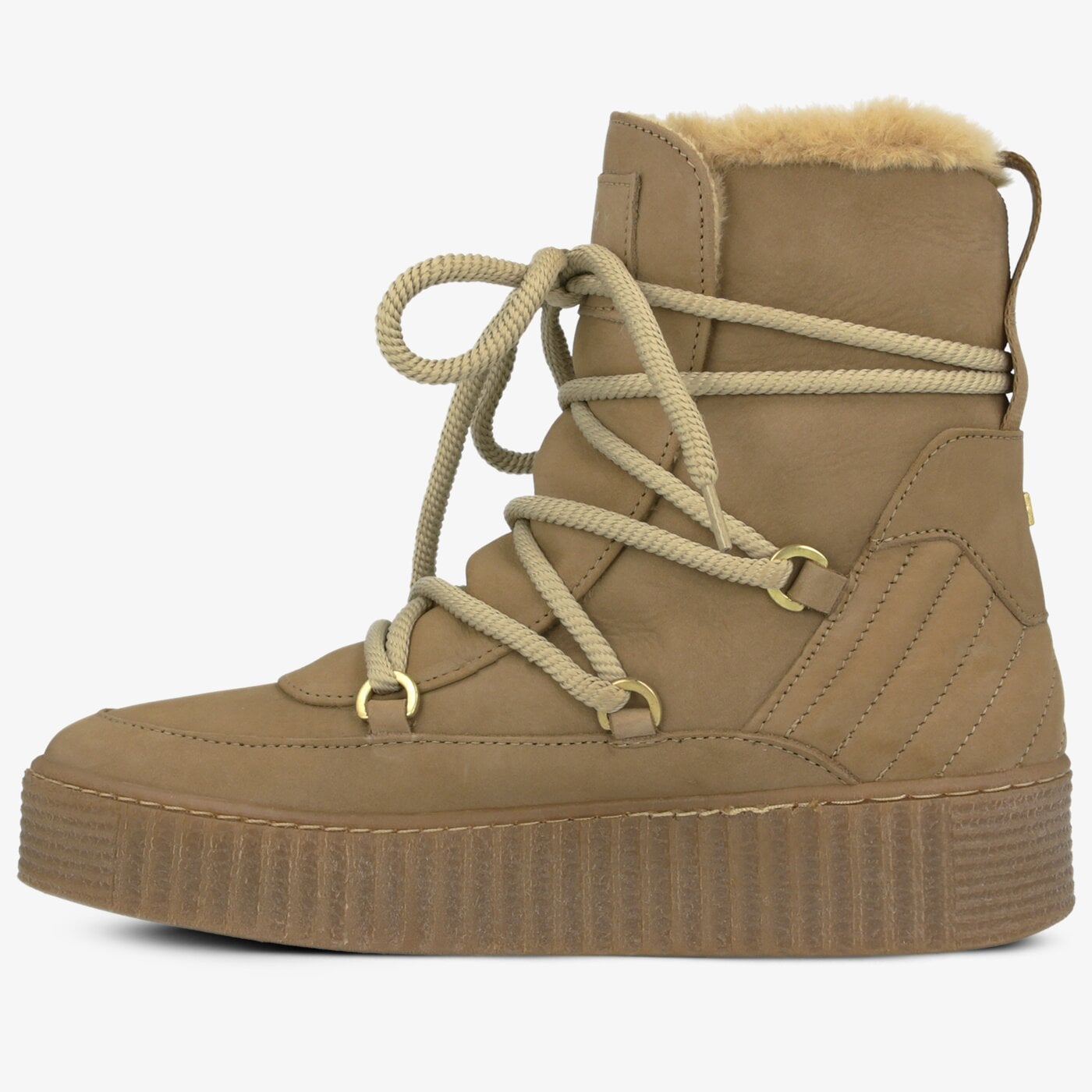 Damskie śniegowce TOMMY HILFIGER COSY BOOTIE fw0fw04401gez kolor brązowy