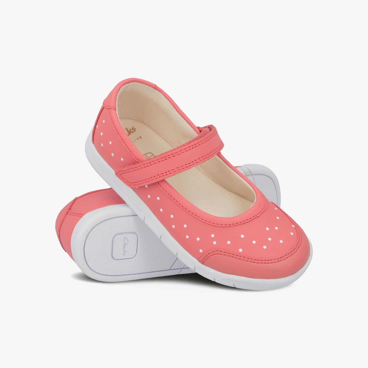 Dziecięce sandały / klapki CLARKS EMERY HALO T 26141170 kolor czerwony