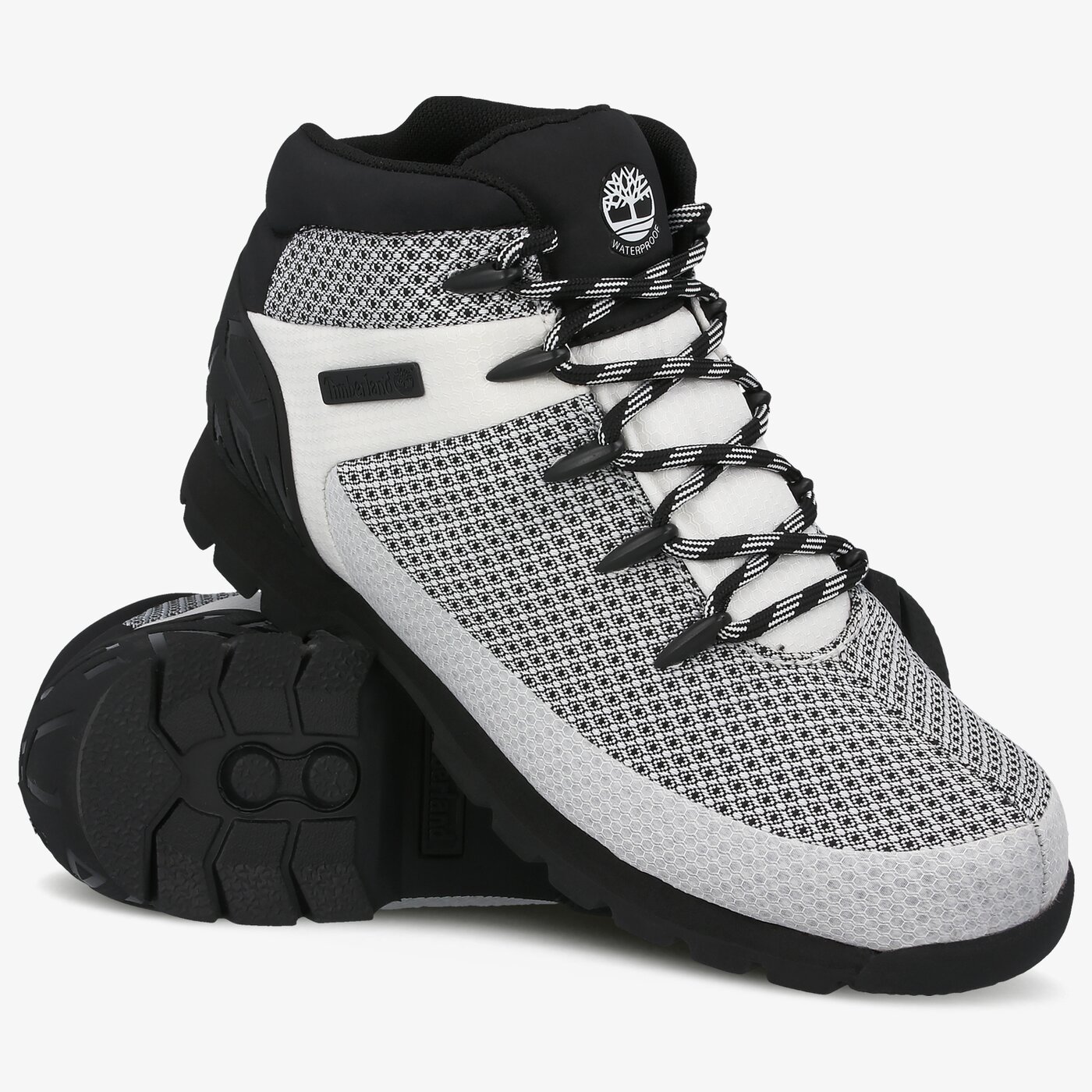 Męskie buty outdoor (trekkingowe) TIMBERLAND EURO SPRINT FABRIC WP tb0a1ywk1001 kolor biały