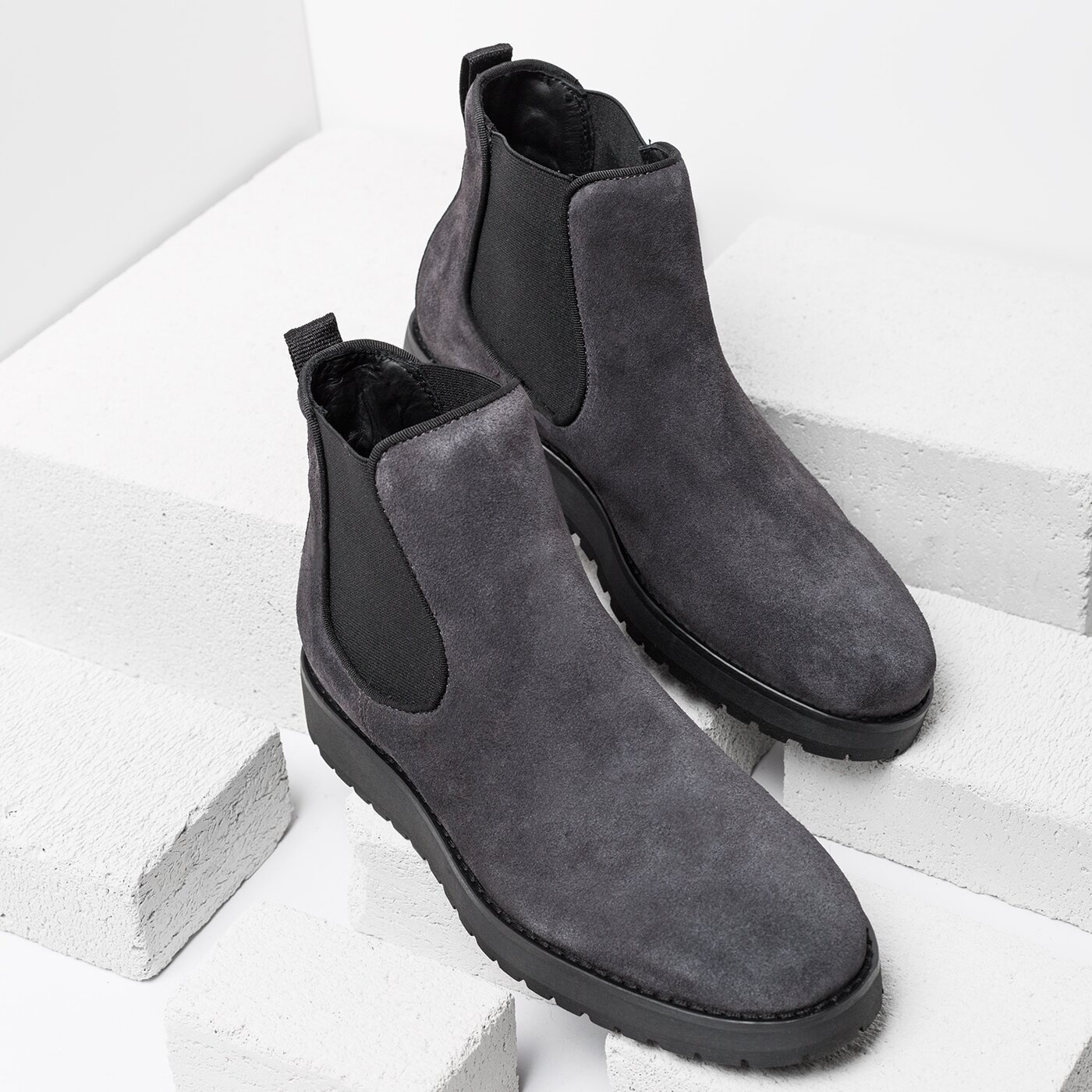 Damskie botki / sztyblety TOMMY HILFIGER RITA 5B fw0fw01828008 kolor szary