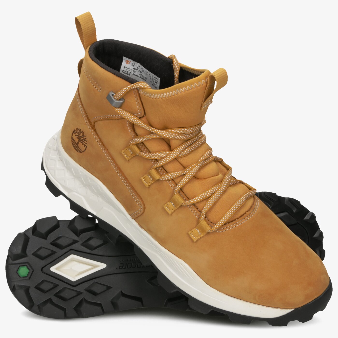 Męskie sneakersy (buty) TIMBERLAND BROOKLYN MODERN ALPINE CHUKKA  tb0a26e92311 kolor żółty