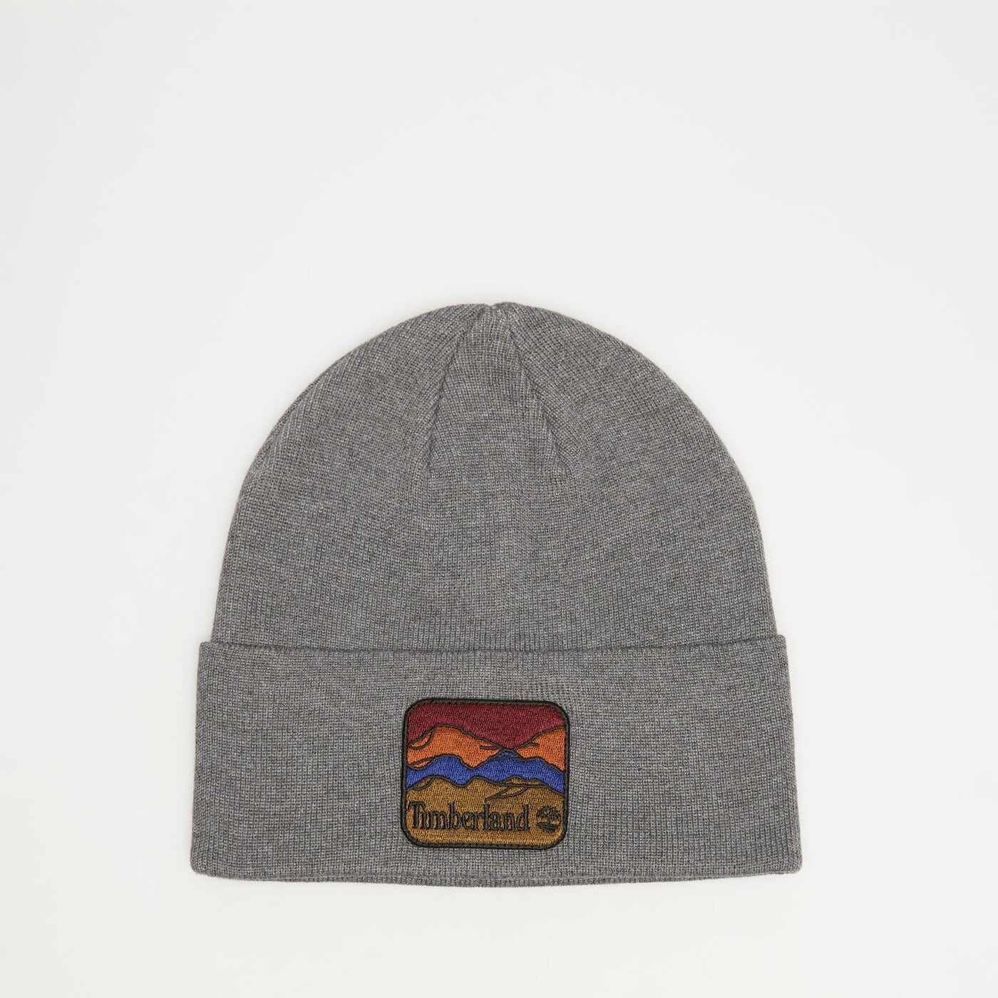 Damska czapka zimowa TIMBERLAND CZAPKA BEANIE WITH MOUNTAIN PATCH tb0a2pnj0101 kolor szary