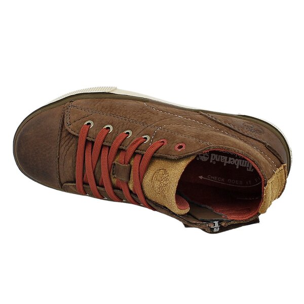 Dziecięce trampki TIMBERLAND SLIM CUPSOLE FTK 8770r kolor brązowy