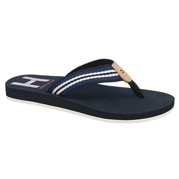 Damskie klapki TOMMY HILFIGER MONICA 26D  fw56818946403 kolor granatowy