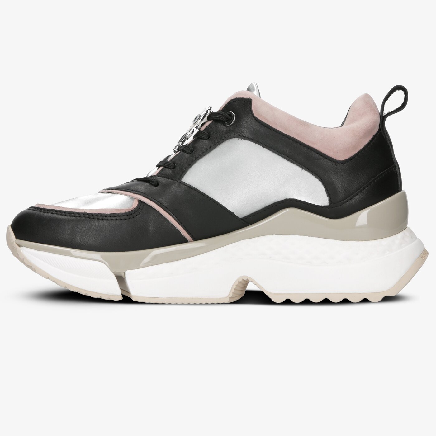 Damskie sneakersy (buty) KARL LAGERFELD AVENTUR LUX LTHR LACE SHOE kl6163040m kolor multicolor