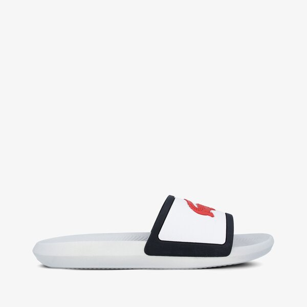 Męskie klapki LACOSTE CROCO SLIDE TRI 3 739cma0043407 kolor biały