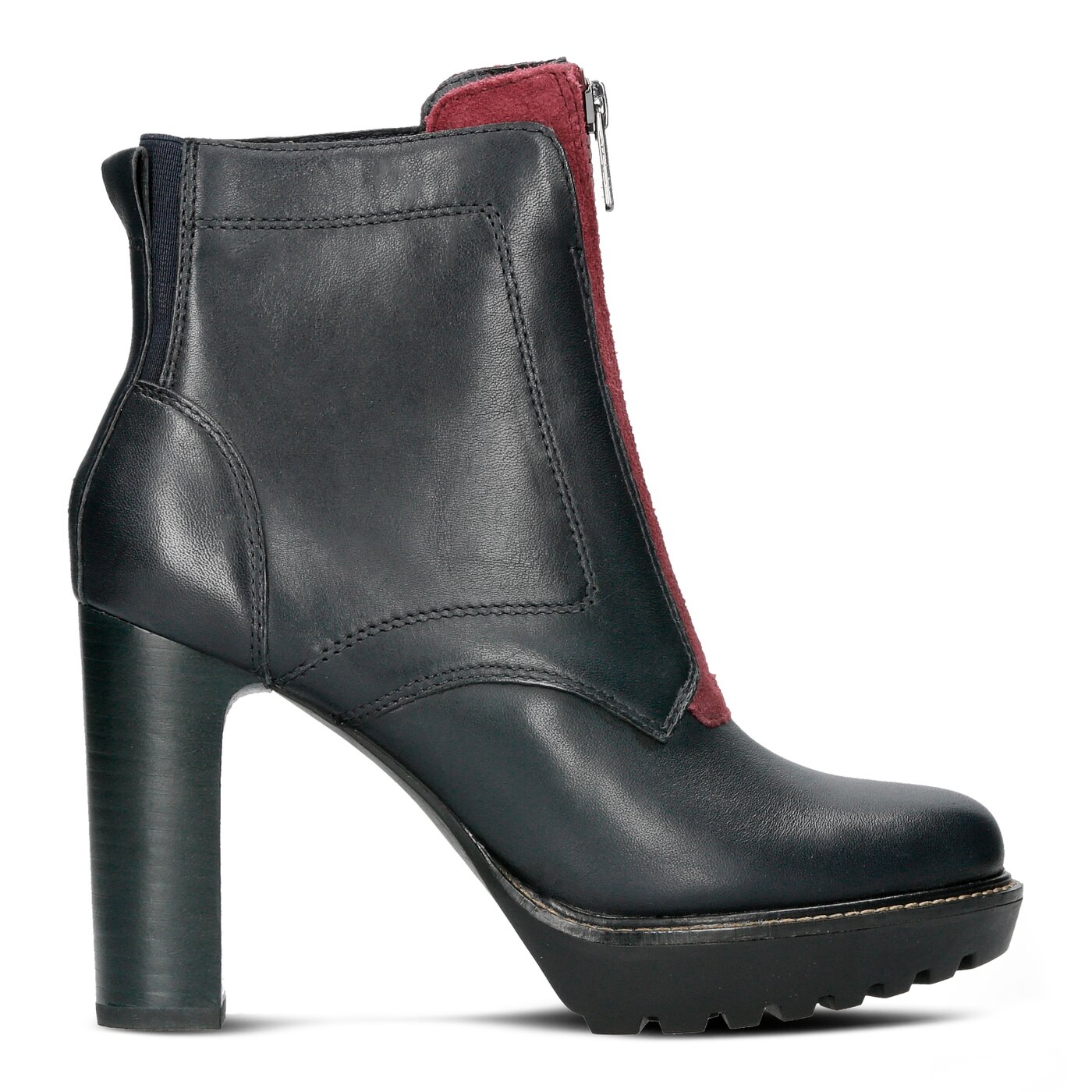 Damskie botki / sztyblety TOMMY HILFIGER ILEEN 20A fw0fw01540403 kolor granatowy