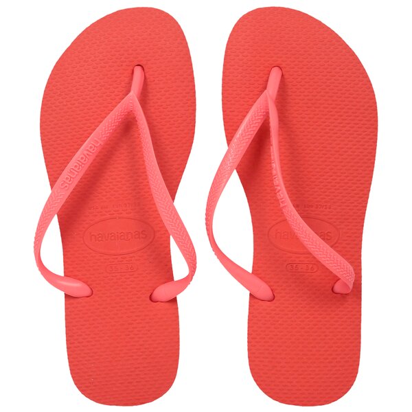 Damskie klapki HAVAIANAS SLIM 40000306024 kolor czerwony