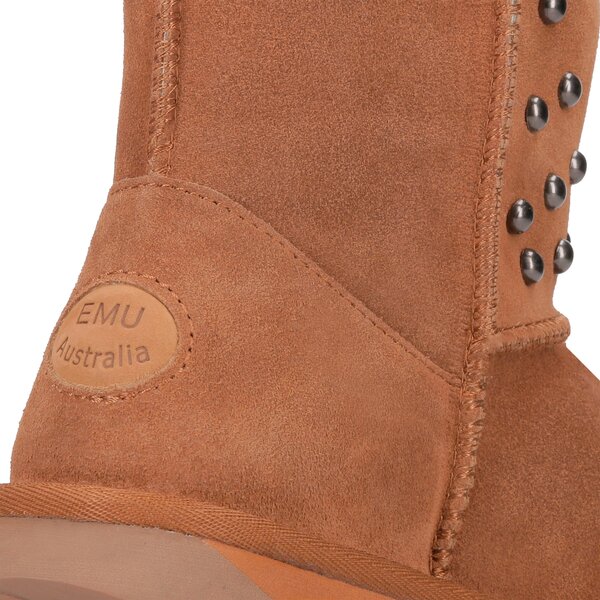 Damskie śniegowce EMU STINGER STUD MINI w11885chestnut kolor brązowy