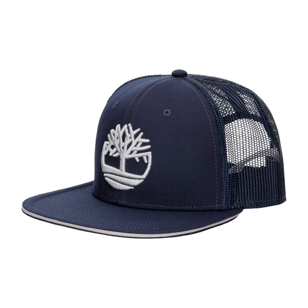 Damska czapka z daszkiem TIMBERLAND CZAPKA NYLON BRIM TRUCKER tb0a1eot4511 kolor granatowy