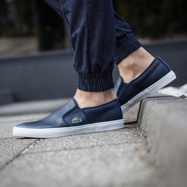 Męskie trampki LACOSTE GAZON SPORT 116 2 731spm0017003 kolor granatowy