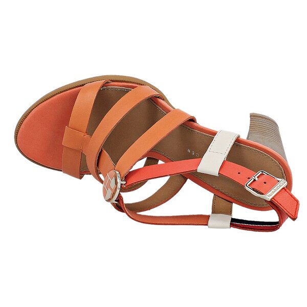 Damskie sandały TOMMY HILFIGER JOAN 3A  fw56816790692 kolor pomarańczowy
