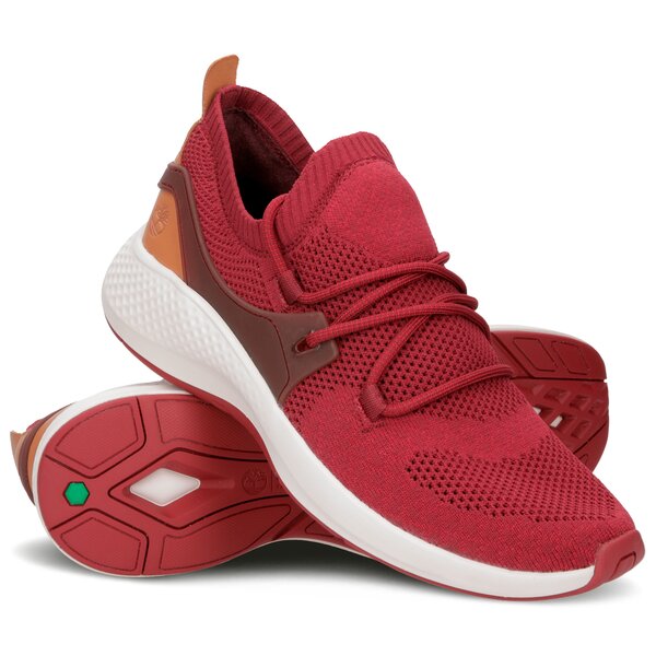 Męskie sneakersy (buty) TIMBERLAND FLYROAM GO KNIT OXFORD a1und kolor bordowy