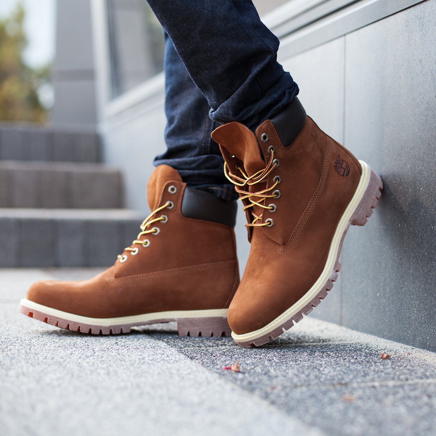 TIMBERLAND PREMIUM 6 INCH BOOT BRĄZOWY (185) - Buty wysokie 679,99 PLN -  Symbiosis.com.pl