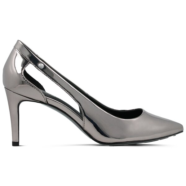 Damskie szpilki / czółenka TOMMY HILFIGER MIRROR METALLIC CUT OUT PUMP fw0fw02972990 kolor czarny