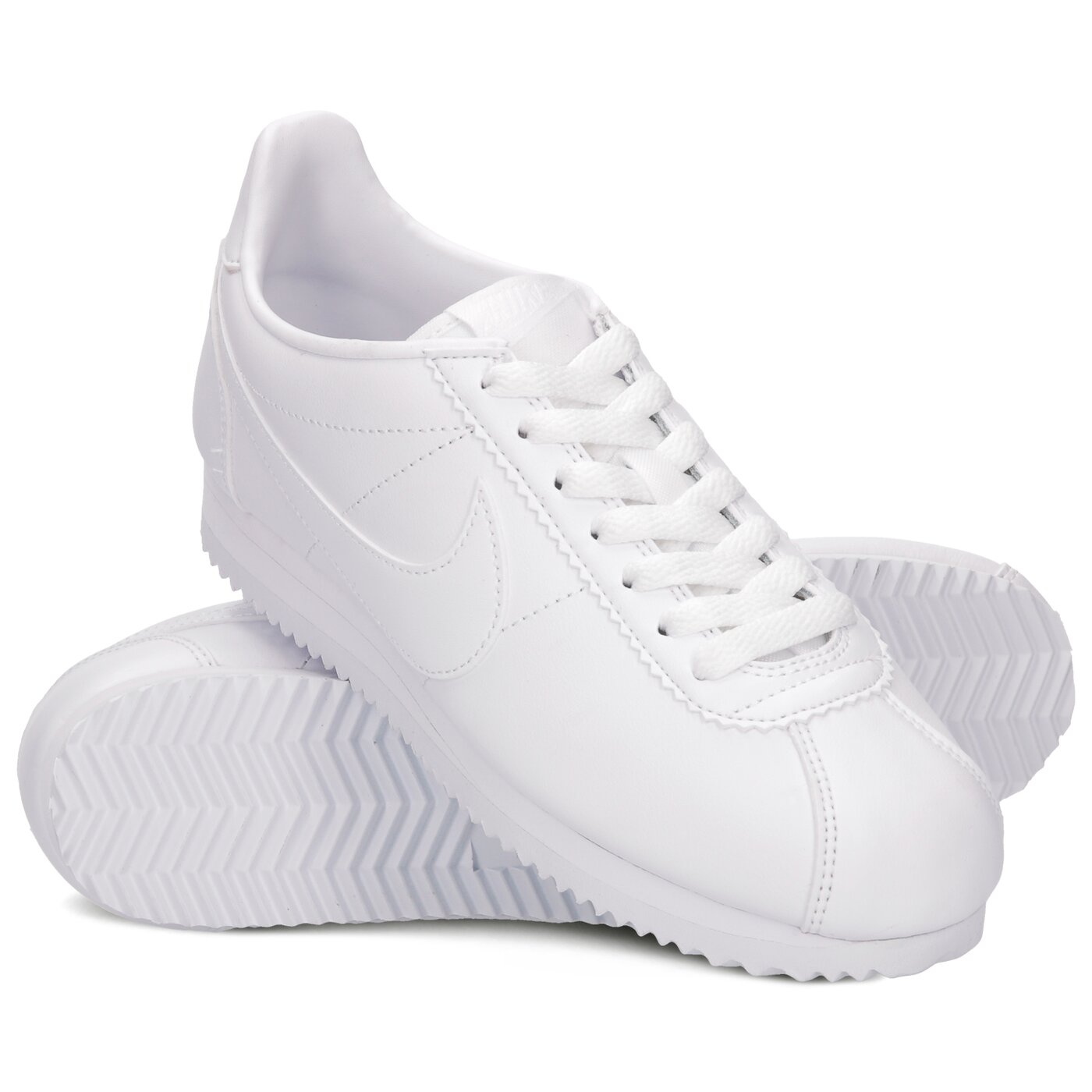 Damskie sneakersy (buty) NIKE WMNS CLASSIC CORTEZ LEATHER  807471-102 kolor biały
