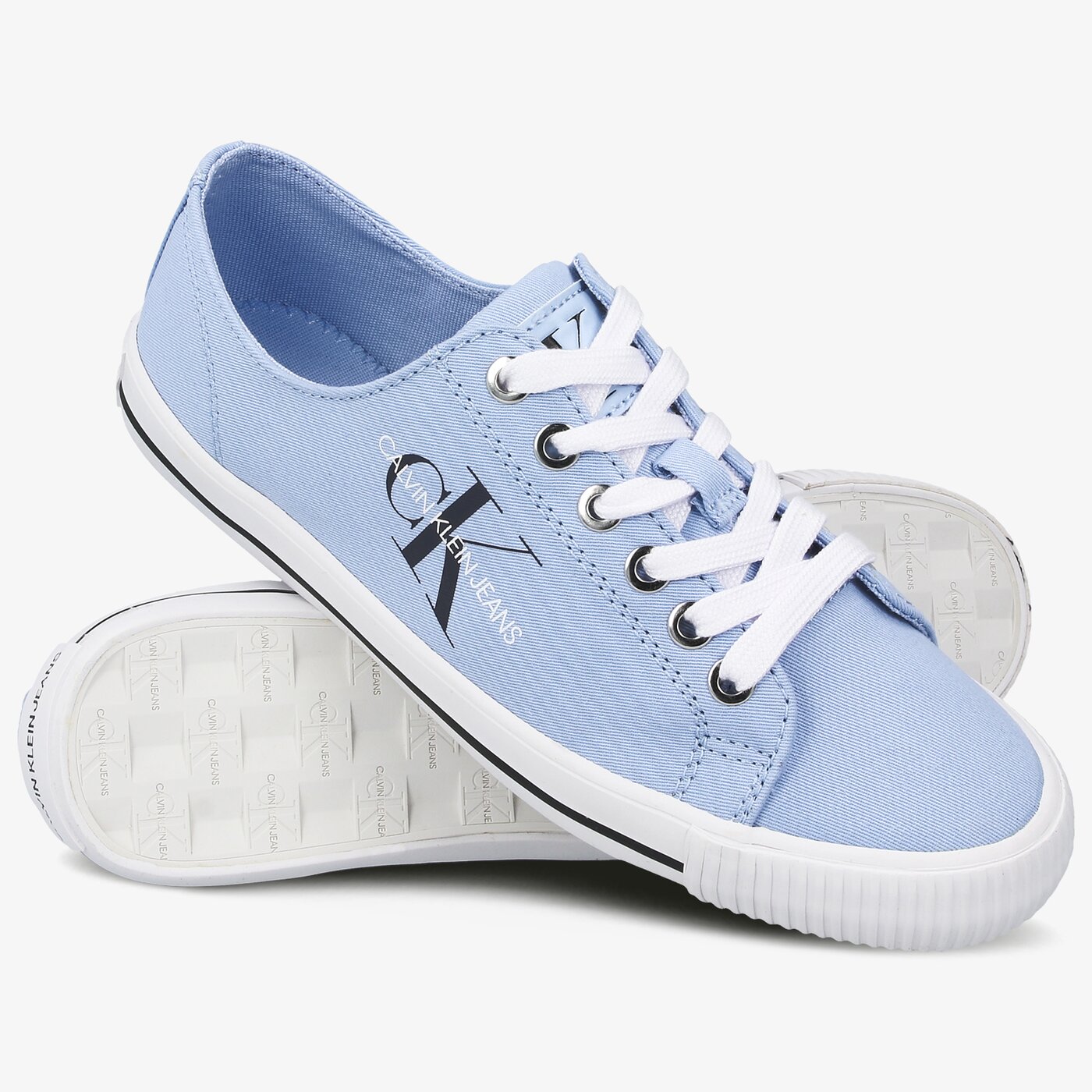 Damskie trampki CALVIN KLEIN DIAMANTE b4r0896450 kolor niebieski