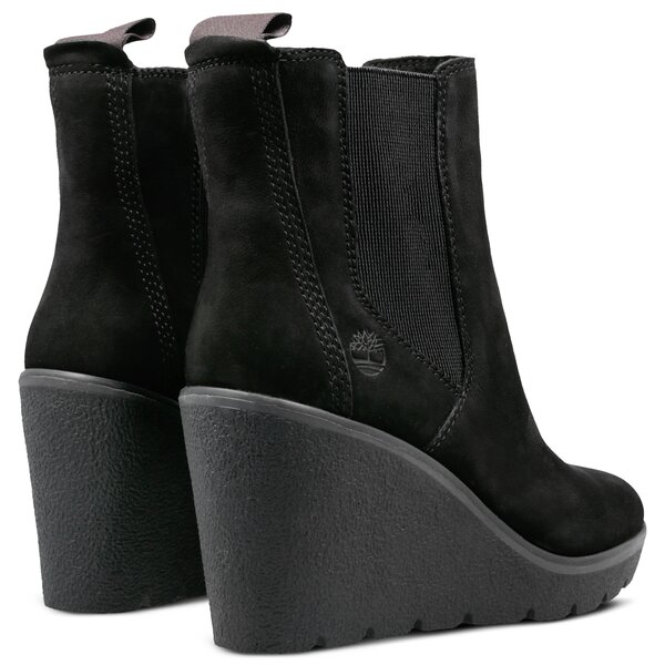 Damskie botki / sztyblety TIMBERLAND PARIS HEIGHT CHELSEA a1rky kolor czarny
