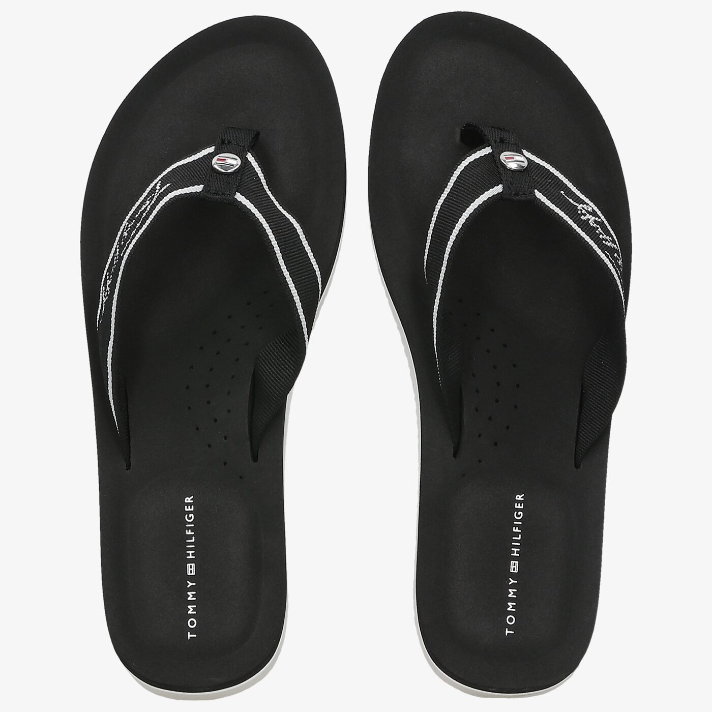 Damskie klapki TOMMY HILFIGER COMFORT FOOTBED BEACH SANDAL fw0fw05668bds kolor czarny