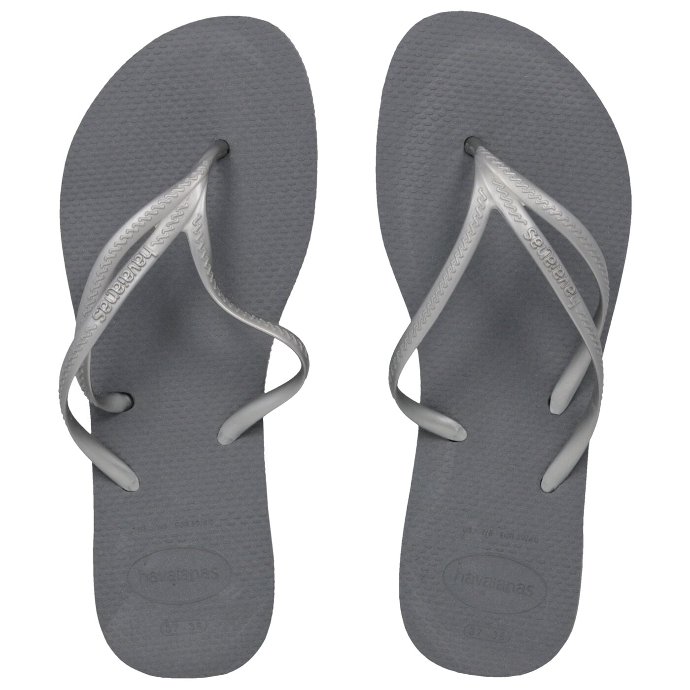 Damskie klapki HAVAIANAS HAV. NEW TRIA 41411975178 kolor szary