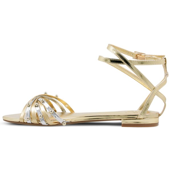 Damskie sandały GUESS RAMZIA SANDAL fl6rmzlel03silve kolor złoty
